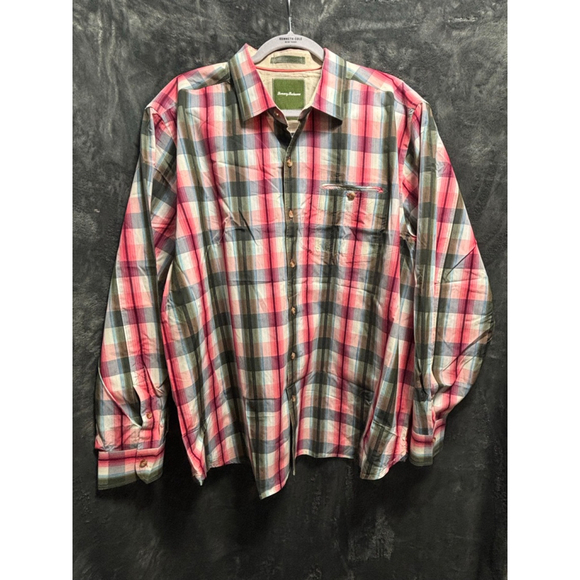 Tommy Bahama Other - EUC Men's Tommy Bahama Green Plaid Button Down Island Modern Fit Shirt Size XXL